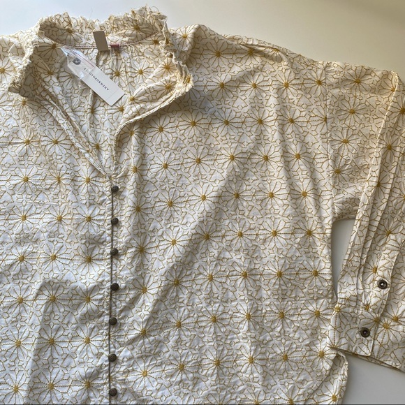 Anthropologie Tops - Pilcro Anthropologie embroidered blouse floral small